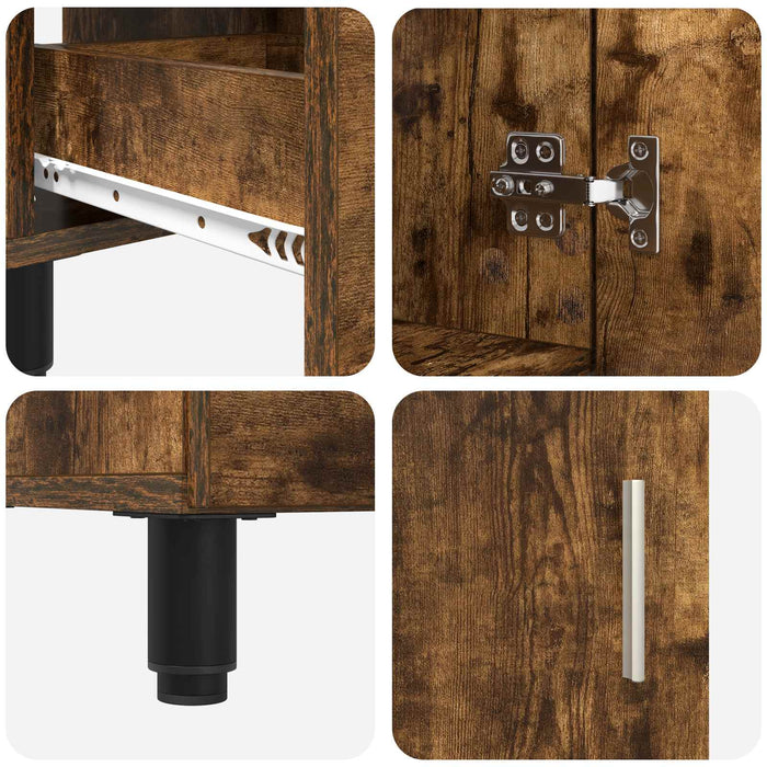 Unitate Vanity pentru Baie Stejar fumuriu 60 x 35 x 60 cm - WALTI WALTI