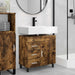 Unitate Vanity pentru Baie Stejar fumuriu 60 x 35 x 60 cm - WALTI WALTI