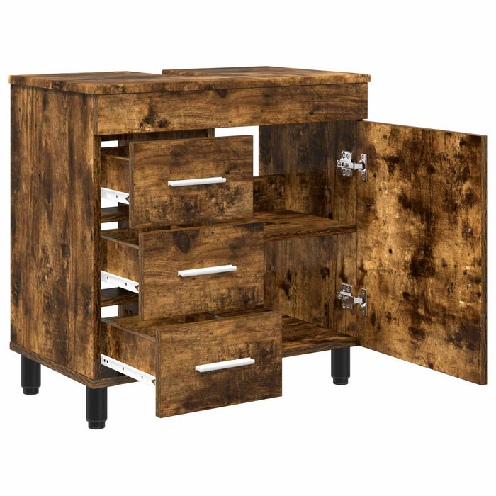 Unitate Vanity pentru Baie Stejar fumuriu 60 x 35 x 60 cm - WALTI WALTI