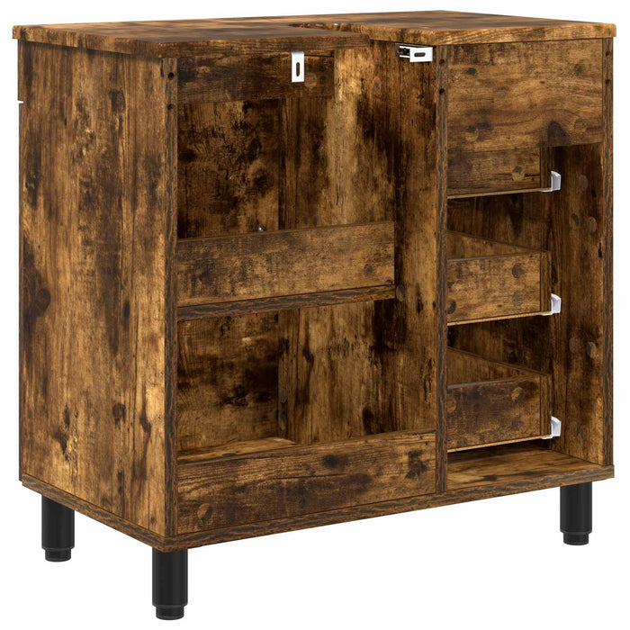 Unitate Vanity pentru Baie Stejar fumuriu 60 x 35 x 60 cm - WALTI WALTI