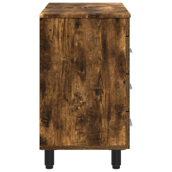 Unitate Vanity pentru Baie Stejar fumuriu 60 x 35 x 60 cm - WALTI WALTI