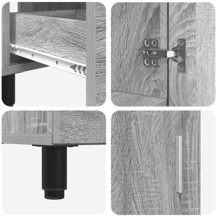Unitate Vanity pentru Baie Sonoma gri 60 x 35 x 60 cm - WALTI WALTI