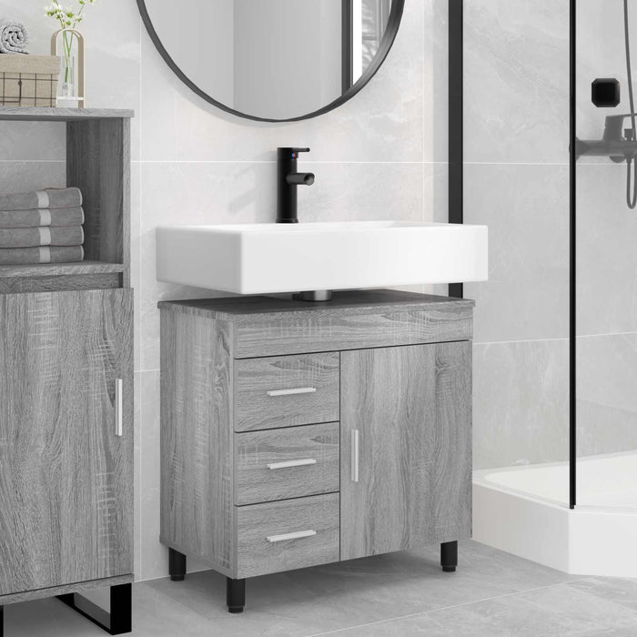 Unitate Vanity pentru Baie Sonoma gri 60 x 35 x 60 cm - WALTI WALTI