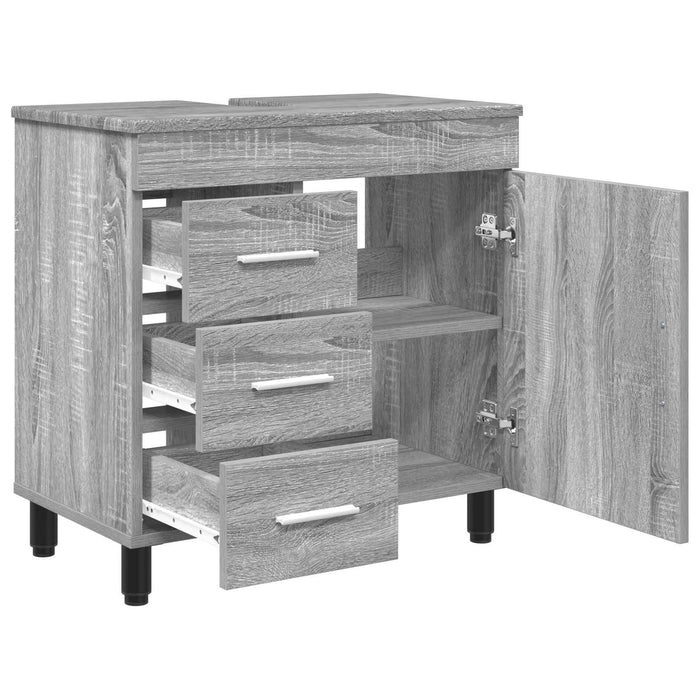 Unitate Vanity pentru Baie Sonoma gri 60 x 35 x 60 cm - WALTI WALTI