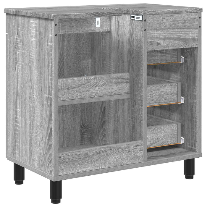 Unitate Vanity pentru Baie Sonoma gri 60 x 35 x 60 cm - WALTI WALTI