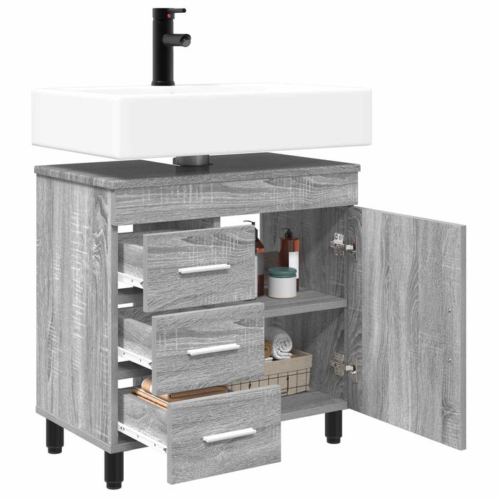 Unitate Vanity pentru Baie Sonoma gri 60 x 35 x 60 cm - WALTI WALTI