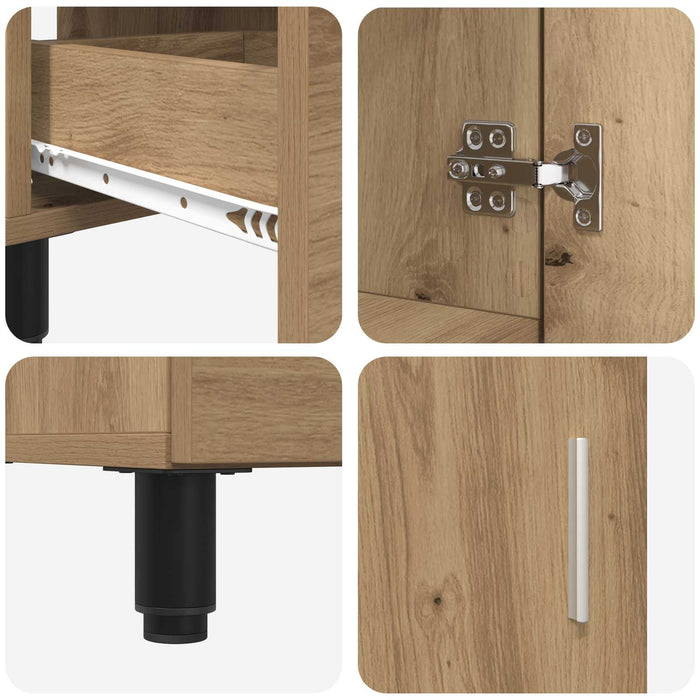 Unitate Vanity pentru Baie Stejar Artizanal 60 x 35 x 60 cm - WALTI WALTI