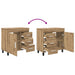 Unitate Vanity pentru Baie Stejar Artizanal 60 x 35 x 60 cm - WALTI WALTI