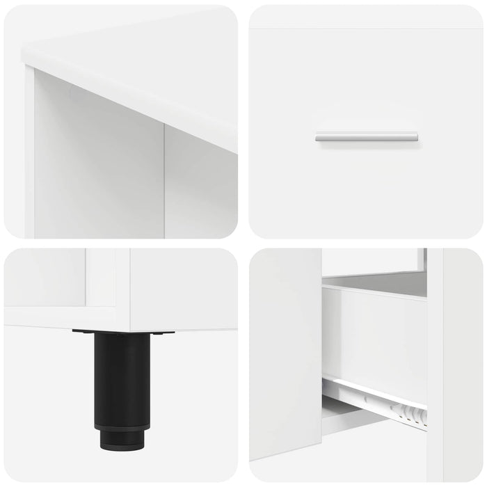 Unitate Vanity pentru Baie Alb 80 x 35 x 60 cm Lemn prelucrat - WALTI WALTI