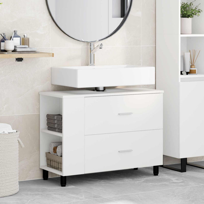 Unitate Vanity pentru Baie Alb 80 x 35 x 60 cm Lemn prelucrat - WALTI WALTI
