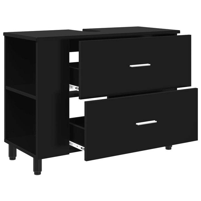 Unitate Vanity pentru Baie Negru 80 x 35 x 60 cm Lemn prelucrat - WALTI WALTI