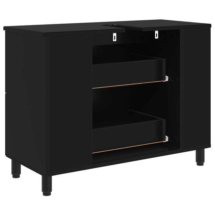 Unitate Vanity pentru Baie Negru 80 x 35 x 60 cm Lemn prelucrat - WALTI WALTI