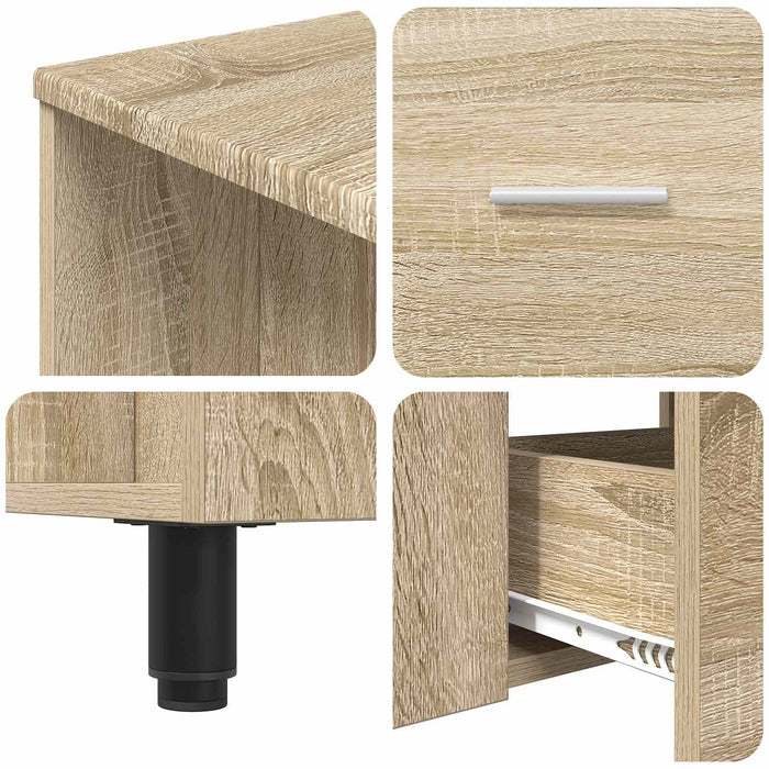Dulap sub chiuvetă pentru baie Stejar sonoma 80 x 35 x 60 cm - WALTI WALTI