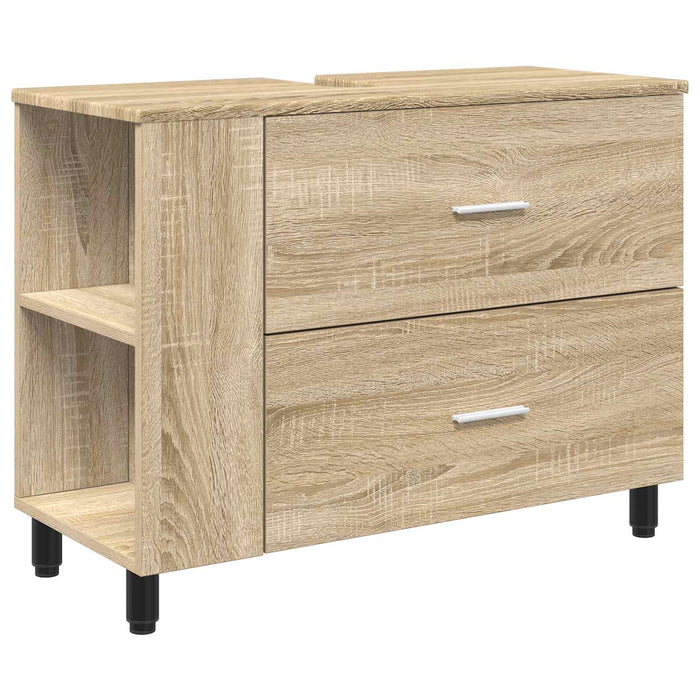 Dulap sub chiuvetă pentru baie Stejar sonoma 80 x 35 x 60 cm - WALTI WALTI