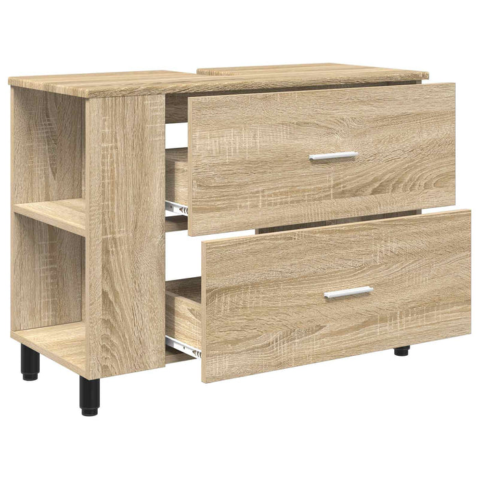 Dulap sub chiuvetă pentru baie Stejar sonoma 80 x 35 x 60 cm - WALTI WALTI
