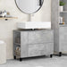 Unitate Vanity pentru Baie Gri Beton 80 x 35 x 60 cm - WALTI WALTI