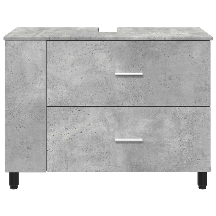 Unitate Vanity pentru Baie Gri Beton 80 x 35 x 60 cm - WALTI WALTI