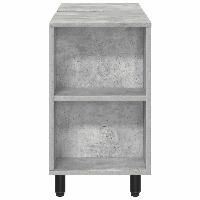Unitate Vanity pentru Baie Gri Beton 80 x 35 x 60 cm - WALTI WALTI