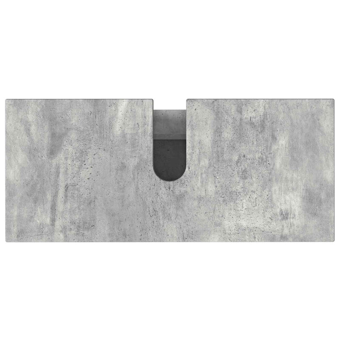 Unitate Vanity pentru Baie Gri Beton 80 x 35 x 60 cm - WALTI WALTI
