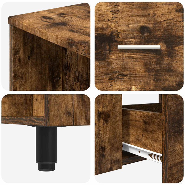 Unitate Vanity pentru Baie Stejar fumuriu 80 x 35 x 60 cm - WALTI WALTI