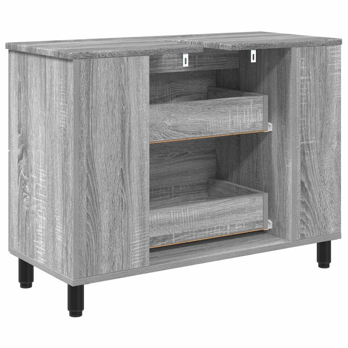 Unitate Vanity pentru Baie Sonoma gri 80 x 35 x 60 cm - WALTI WALTI