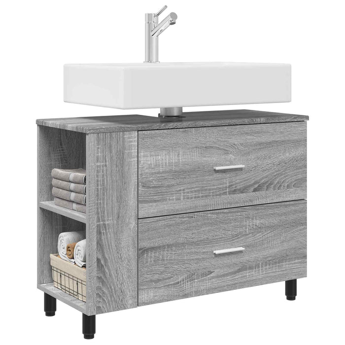Unitate Vanity pentru Baie Sonoma gri 80 x 35 x 60 cm - WALTI WALTI