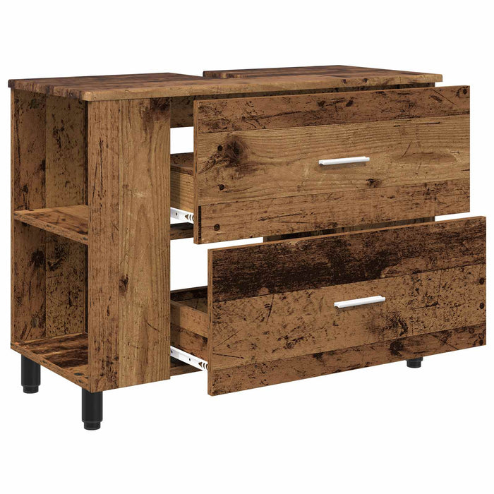Unitate Vanity pentru Baie Lemn vechi 80 x 35 x 60 cm - WALTI WALTI