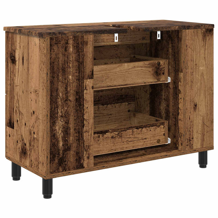 Unitate Vanity pentru Baie Lemn vechi 80 x 35 x 60 cm - WALTI WALTI