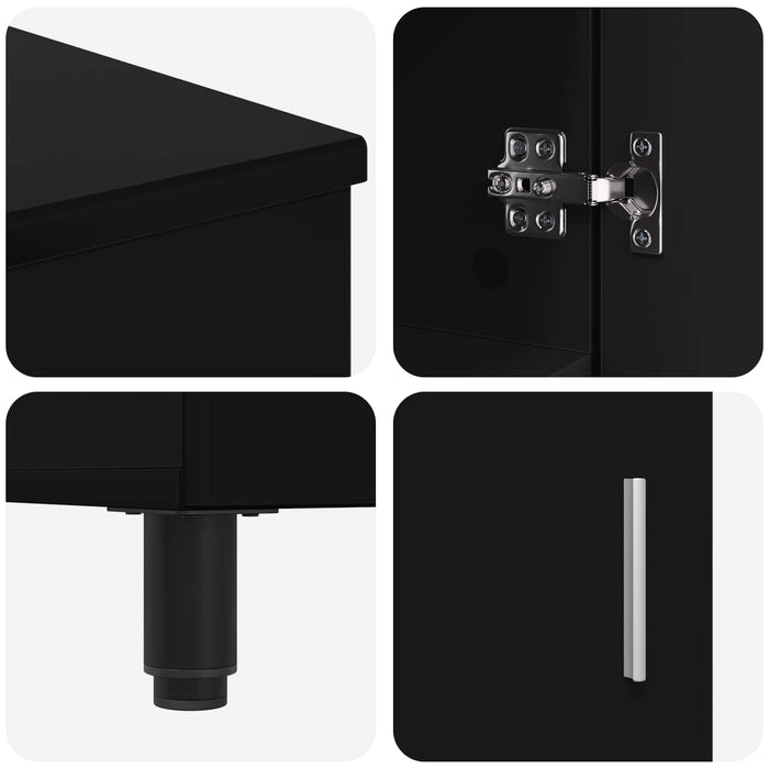 Unitate Vanity pentru Baie Negru 60 x 35 x 60 cm Lemn prelucrat - WALTI WALTI