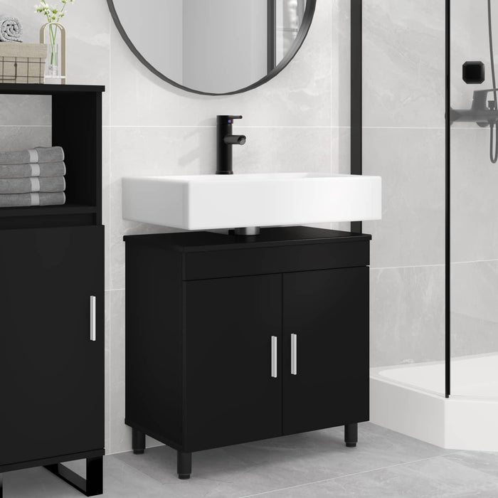 Unitate Vanity pentru Baie Negru 60 x 35 x 60 cm Lemn prelucrat - WALTI WALTI