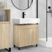 Unitate Vanity pentru Baie Stejar Sonoma 60 x 35 x 60 cm - WALTI WALTI