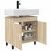 Unitate Vanity pentru Baie Stejar Sonoma 60 x 35 x 60 cm - WALTI WALTI