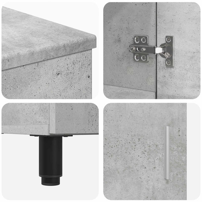 Unitate Vanity pentru Baie Gri Beton 60 x 35 x 60 cm - WALTI WALTI
