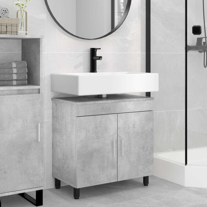 Unitate Vanity pentru Baie Gri Beton 60 x 35 x 60 cm - WALTI WALTI