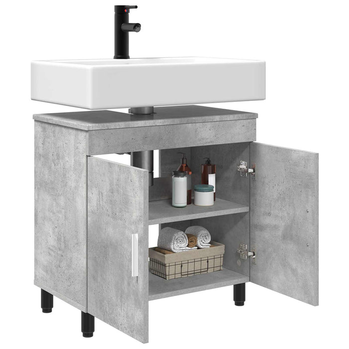 Unitate Vanity pentru Baie Gri Beton 60 x 35 x 60 cm - WALTI WALTI