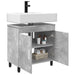 Unitate Vanity pentru Baie Gri Beton 60 x 35 x 60 cm - WALTI WALTI