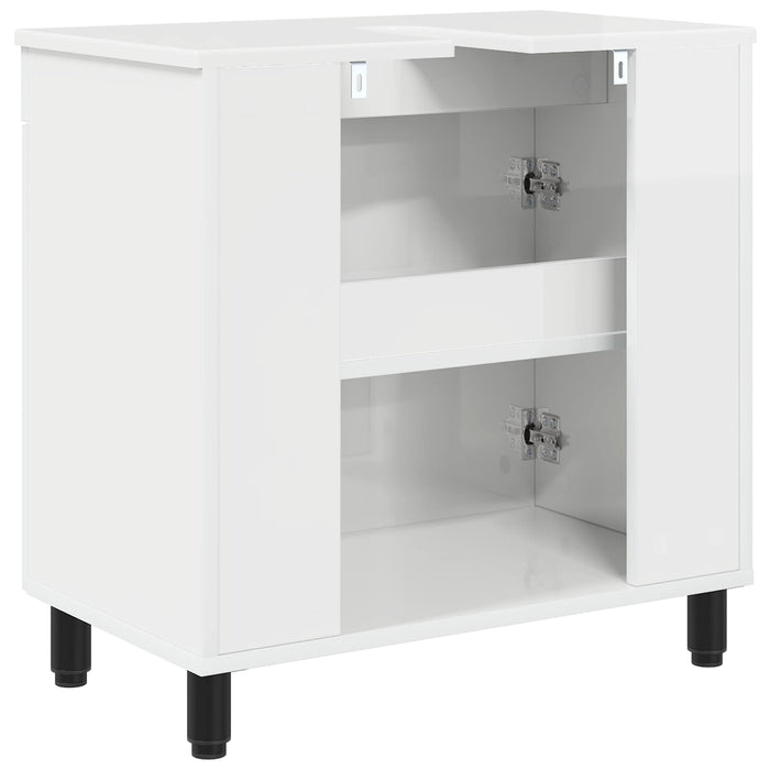 Unitate Vanity pentru Baie Alb foarte lucios 60 x 35 x 60 cm - WALTI WALTI