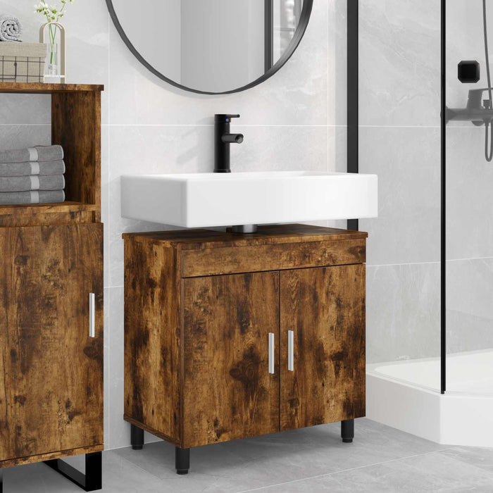 Unitate Vanity pentru Baie Stejar fumuriu 60 x 35 x 60 cm - WALTI WALTI