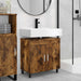 Unitate Vanity pentru Baie Stejar fumuriu 60 x 35 x 60 cm - WALTI WALTI