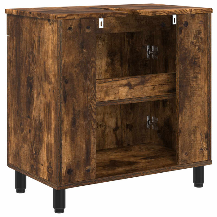 Unitate Vanity pentru Baie Stejar fumuriu 60 x 35 x 60 cm - WALTI WALTI
