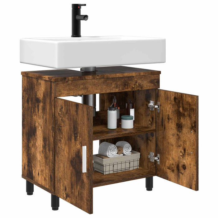 Unitate Vanity pentru Baie Stejar fumuriu 60 x 35 x 60 cm - WALTI WALTI