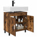 Unitate Vanity pentru Baie Stejar fumuriu 60 x 35 x 60 cm - WALTI WALTI