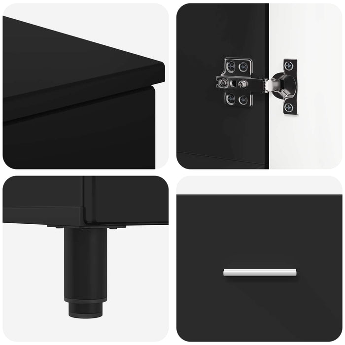 Unitate Vanity pentru Baie Negru 60 x 35 x 60 cm Lemn prelucrat - WALTI WALTI