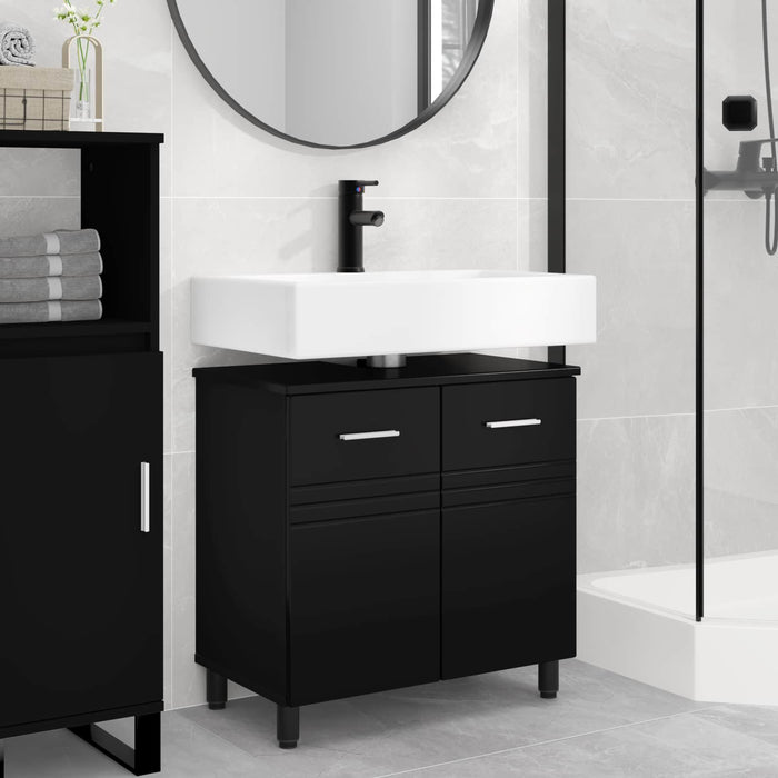 Unitate Vanity pentru Baie Negru 60 x 35 x 60 cm Lemn prelucrat - WALTI WALTI