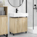 Unitate Vanity pentru Baie Stejar Sonoma 60 x 35 x 60 cm - WALTI WALTI