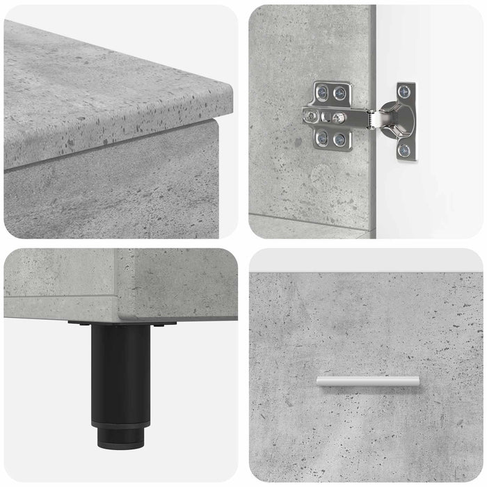 Unitate Vanity pentru Baie Gri Beton 60 x 35 x 60 cm WALTI