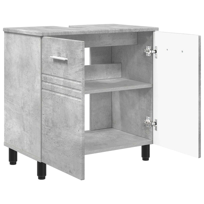 Unitate Vanity pentru Baie Gri Beton 60 x 35 x 60 cm WALTI