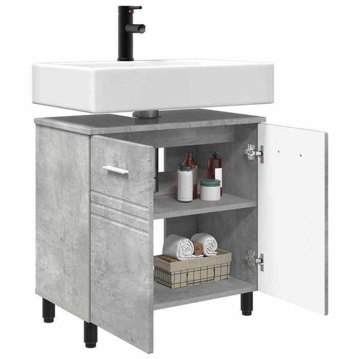 Unitate Vanity pentru Baie Gri Beton 60 x 35 x 60 cm WALTI
