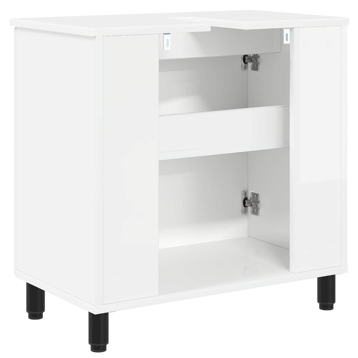 Unitate Vanity pentru Baie Alb foarte lucios 60 x 35 x 60 cm - WALTI WALTI