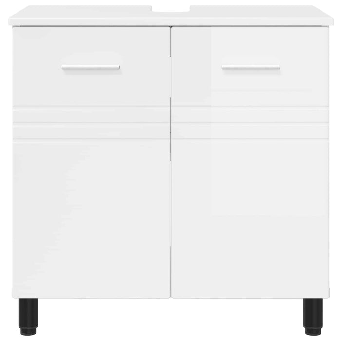 Unitate Vanity pentru Baie Alb foarte lucios 60 x 35 x 60 cm - WALTI WALTI
